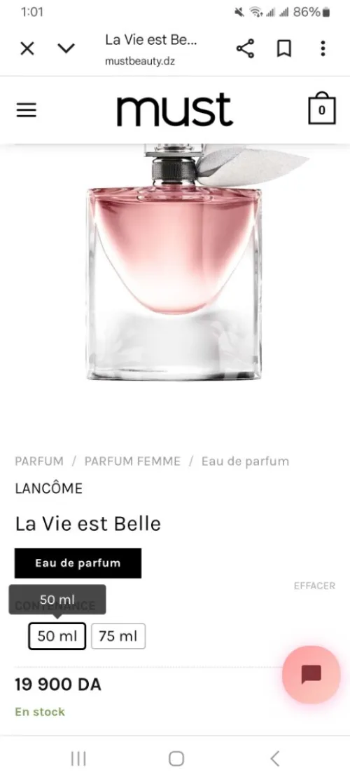 Parfum  la vie est  belle  originale 