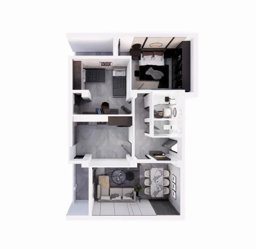Vente Appartement F2 Alger Bordj el kiffan