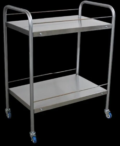 GUÉRIDON EN INOX ET ABS