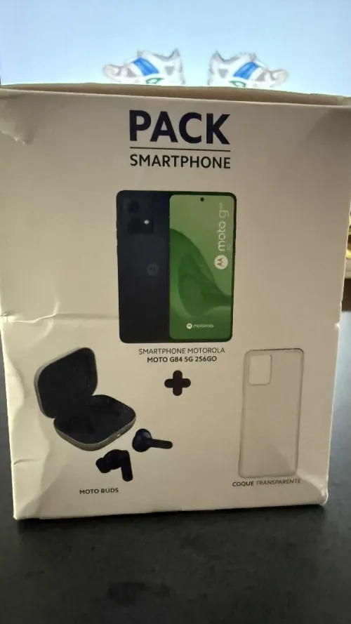 Pack Motorola+MOTO Buds+coque transparente 