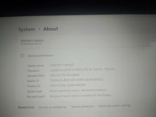 Hp elite book G6