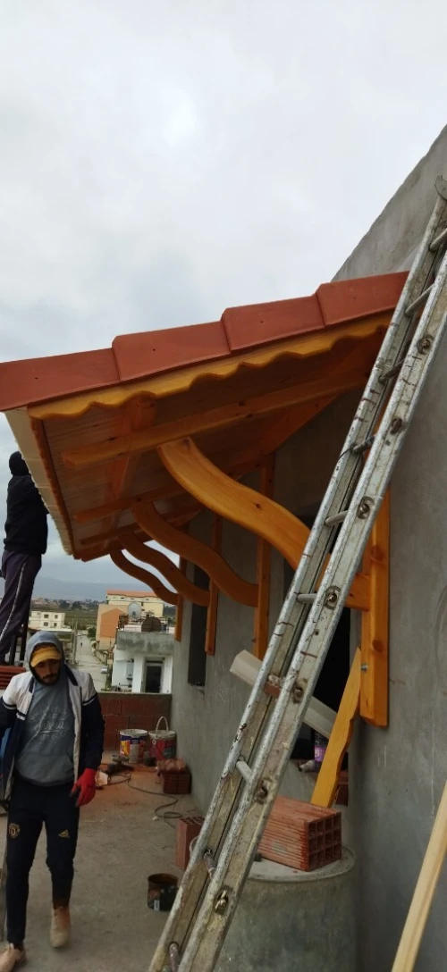 Pergola en bois Rouge