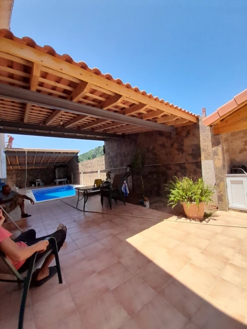 Pergola en bois Rouge