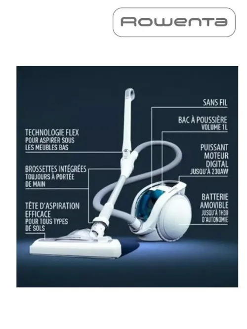 Aspirateur Rowenta Sans Fil X-Ô 90 IX7767EA made in France
