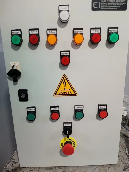 Armoire Pompe Démarreurs progressifs/ Démarrage direct/ Démarrage étoile-triangle/ Démarrage statorique/ Démarrage par variateur de fréquence (VFD)