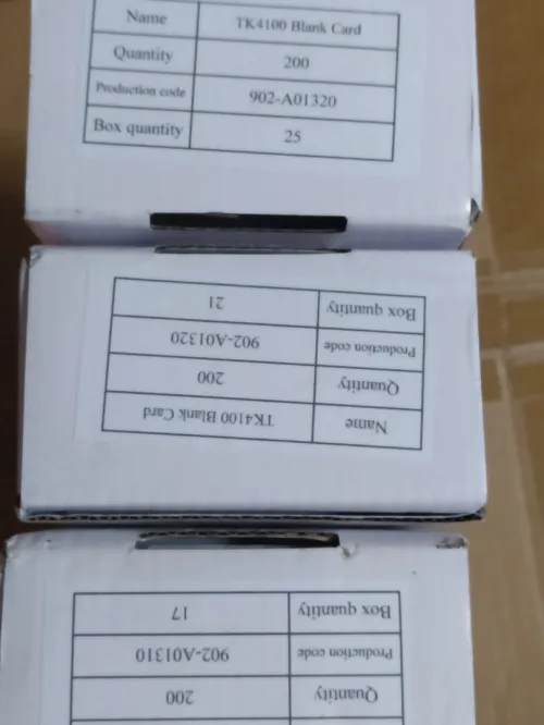 CARTE RFID 125 khz
