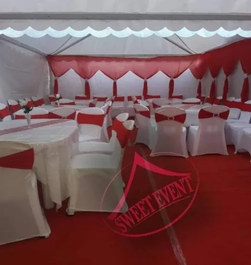 Location matériel des événement (chapiteaux, chaises, tables, décoration)