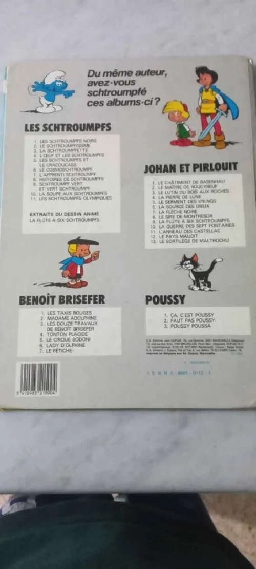 BD schtroumpfs originale ( les schtroumpfs et le cracoucass)