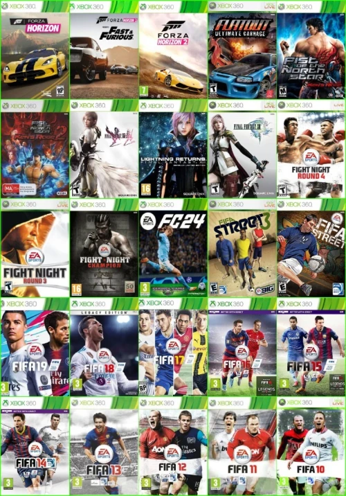INSTALLER PACK 20/50/80/150/300 JEUX TOP SUR Disque Dur XBOX360 PRIX CHOC 