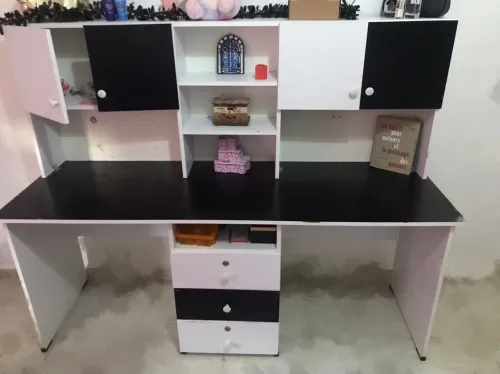 Bureau 2 place noir et blanc