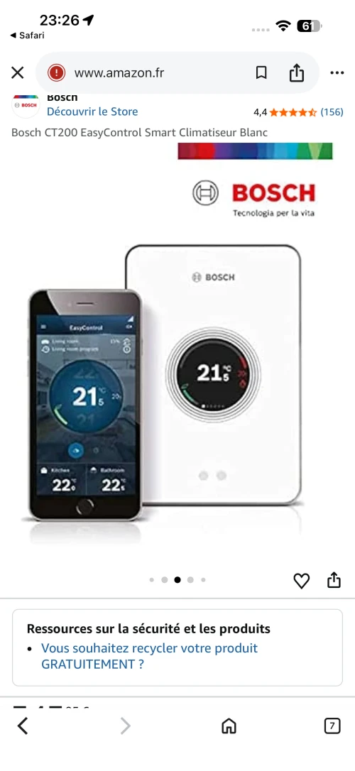 Thermostat bosch easy control ct200