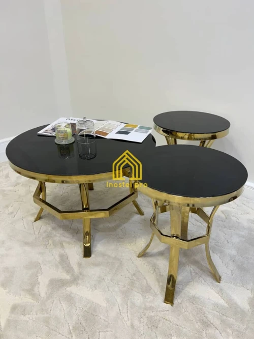 Table basse en inox