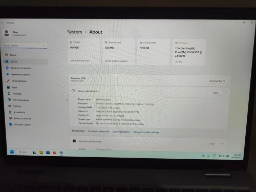 Dell Precision 3560 32Gb Ram 1024Gb SSD