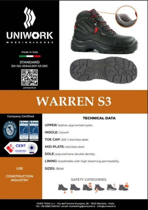 Godasse italien Uniwork Warren S3