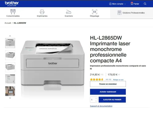 brother Imprimante laser monochrome professionnelle compacte A4