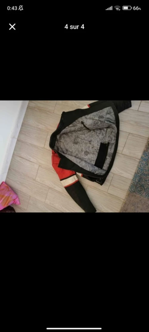 Veste moto cuire 