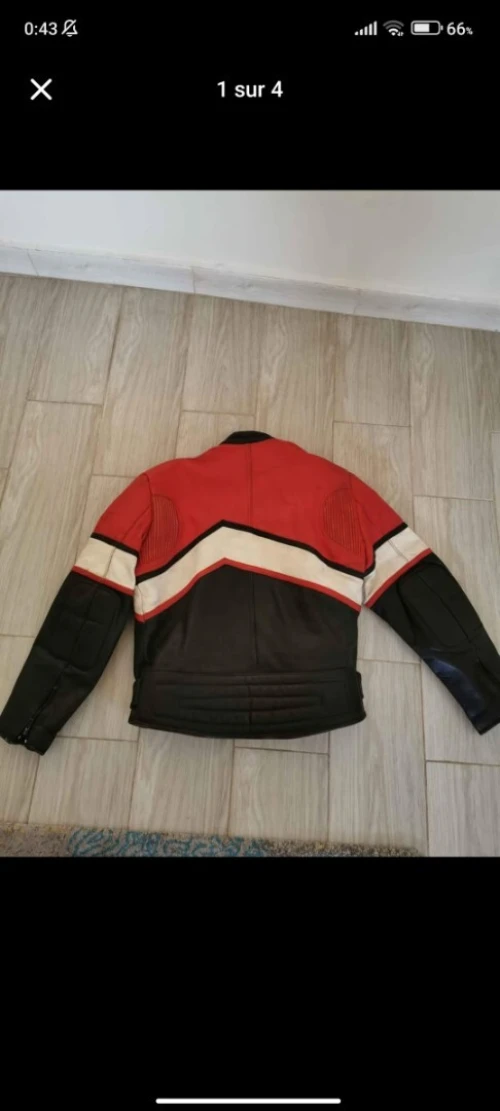 Veste moto cuire 