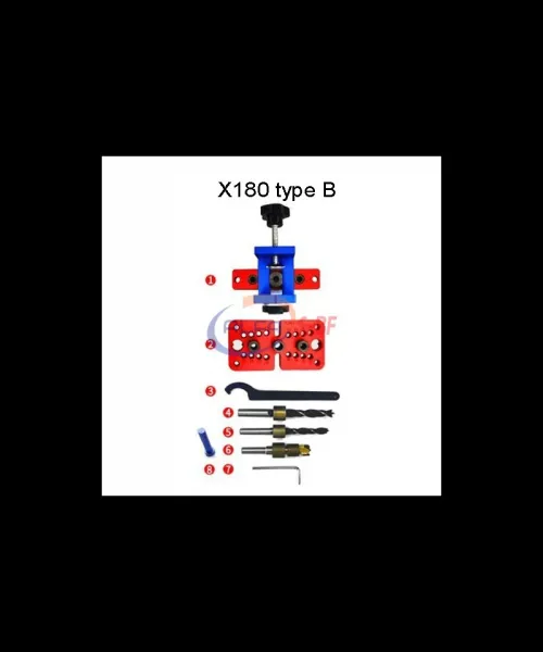 GABARIT DE PERCAGE 3EN1 REGLABLE X-180 ALFA-SBF