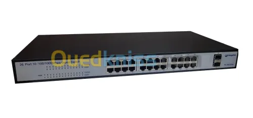 switch 24 ports 10/100/1000 + 2 SFP telesystem TS-SG1224