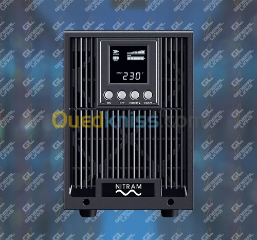 Onduleur NITRAM 1KVA Online Tour 900W   Alimentation Sécurisée et Continue 