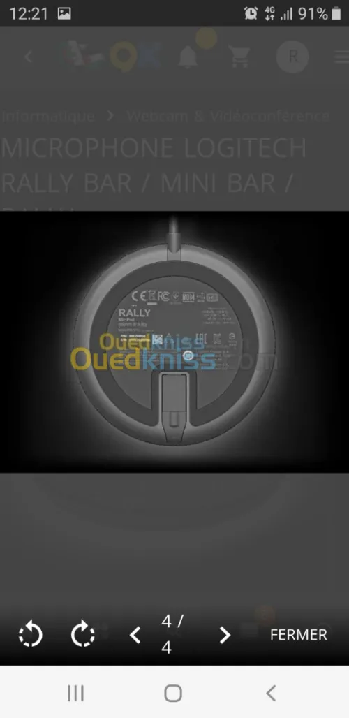 Microphone Logitech pod 