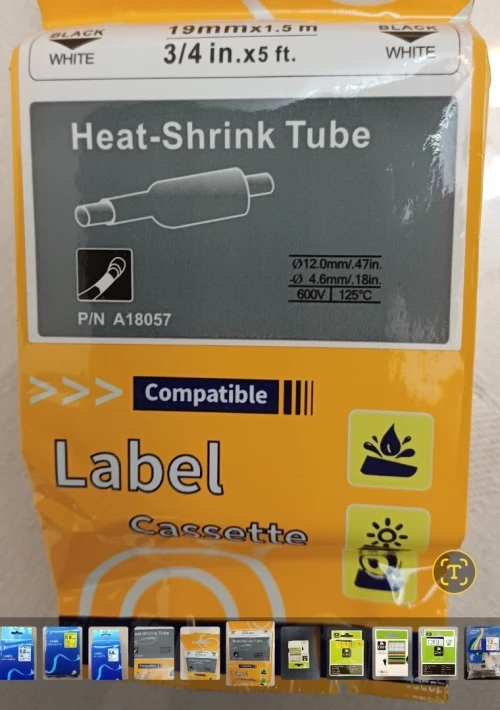 Ruban etiqueteuse RHINO Vinyle 12MM 19MM