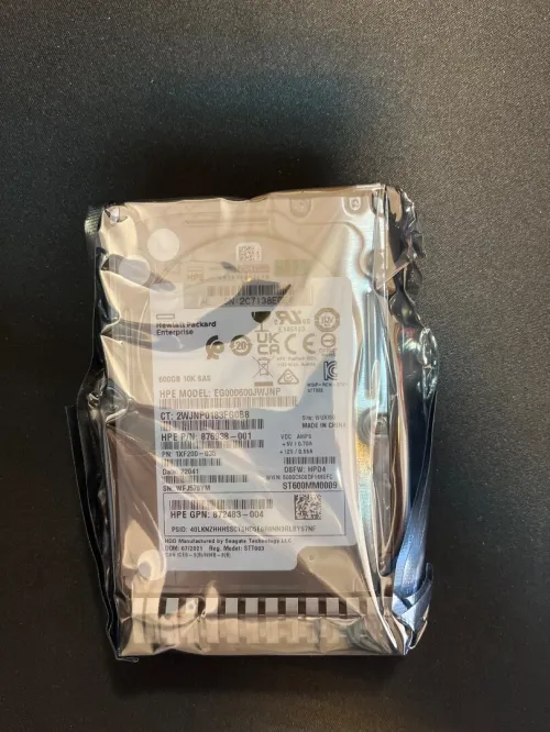 5 Disques Dur HPE 600Go SAS 10K 12G SFF 2.5" - P/N 876938-001 - Neuf/Scellé