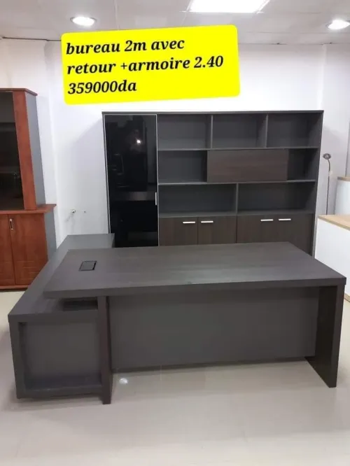 Ensemble de bureau 2m mdf 