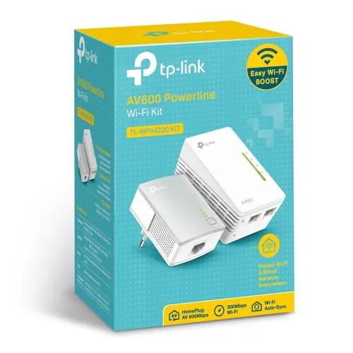 ADAPTATEUR CPL + Extendeur WiFi  TP-LINK AV600 WIFI 300Mbps TL-WPA4220