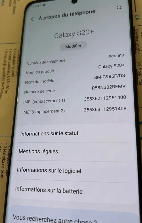 Samsung Galaxy S20 +