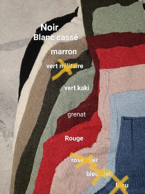 Pull col roulé  en maille de laine pour femmes et ado Turkey