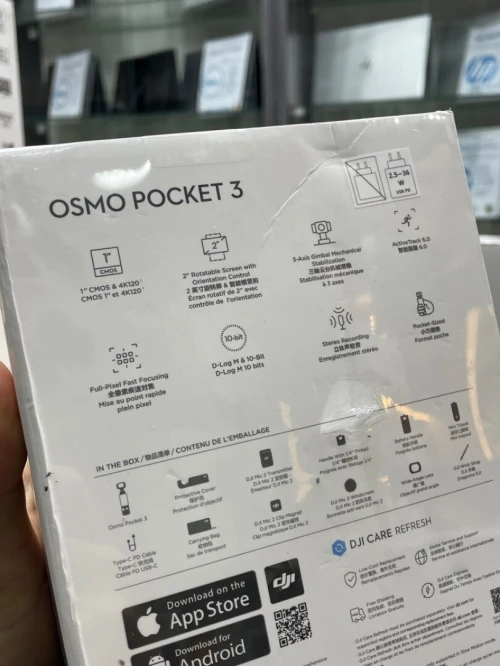 DJI OSMO POCKET 3 CREATOR COMBO - 4K 60 FPS - 2" OLED - MICRO SD - 4X ZOOM - CMOS - BLACK