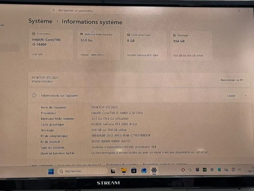 PC GAMER i5 14EME RTX5060