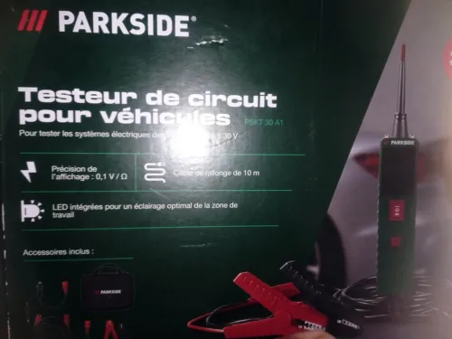 Testeur de circuit pour véhicules PARKSIDE PSKT 30 A1