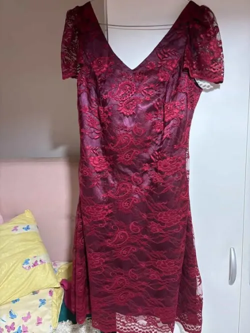 Robe de soirée rouge courte