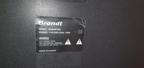 télé brandt 49 pouce simple + demo