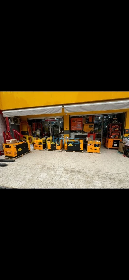 Groupe électrogène 8 kva motopompe compresseur girafe pont élévateur transpalette coudeusr cisaille
