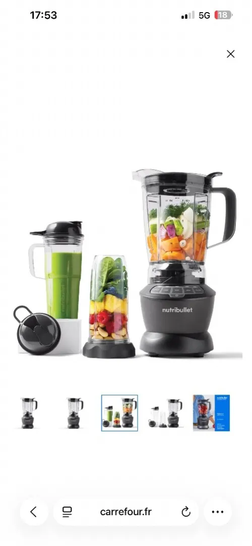 Blender nutribullet smart sense 1500watts