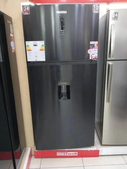 Réfrigérateur Maxwell 750l Nofrost Compresseur LG Noir Inox avec distributeur disponible