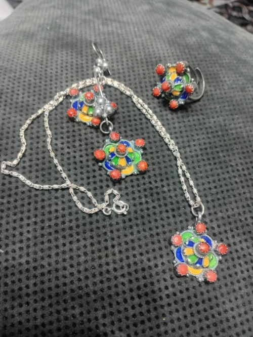 Trio kabyle en argent massif