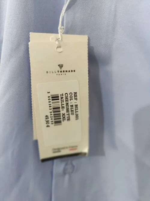 Chemise demi manche XXL de qualité made in France jamais portée