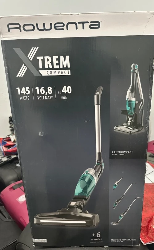 Balai Aspirateur Sans Fil-40 MIN- 145W- ROWENTA X-TREM COMPACT 2-IN-1 RH1239WO