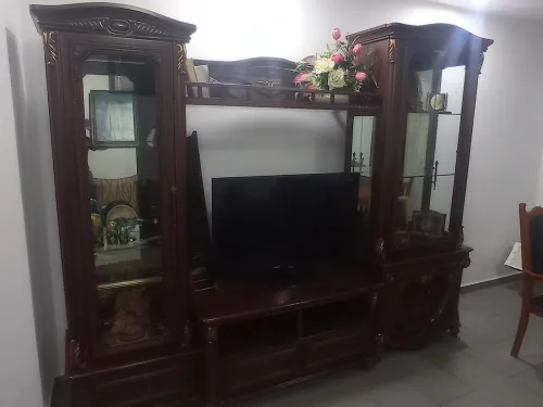 Bibliothèque pour sallon rangement, décoration et table de télévision 