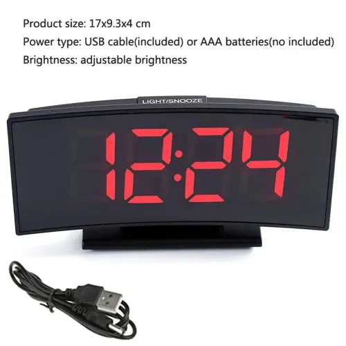 Horloge et réveil thermomètre de table électronique lumineux DS-3621L 2