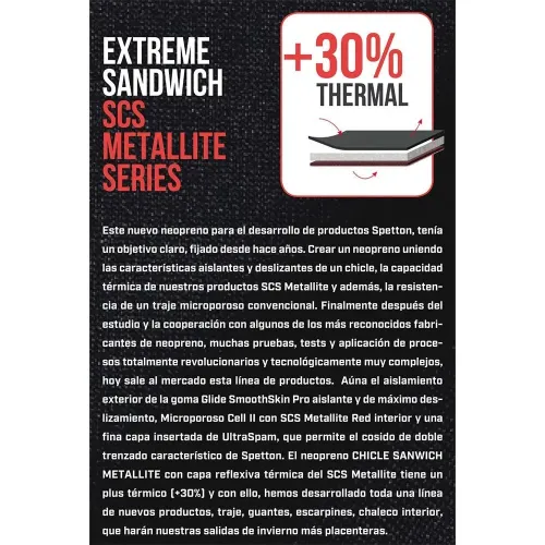 Spetton Gants Extreme 3 mm Smooth&Metallite