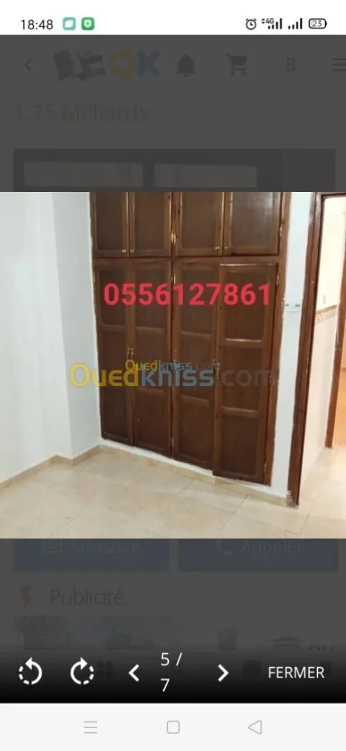 Location Appartement F3 Alger Draria