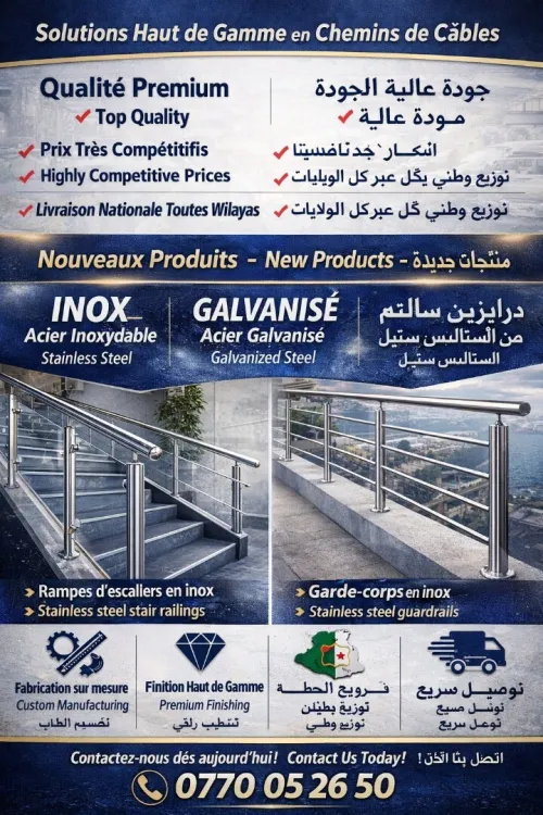 Rampes d escaliers Garde-corps en inox Cabine de douche