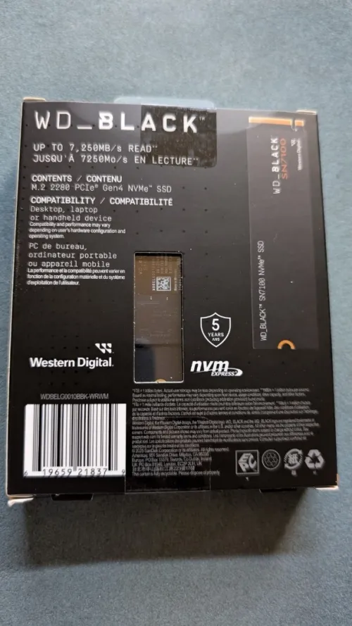 WD Black SN7100 PCIe Gen 4 NVMe SSD 1TB -- PROMOTION
