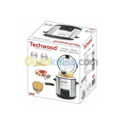 Techwood Friteuse Fondue 2en1 1 L 840W TFF 99i