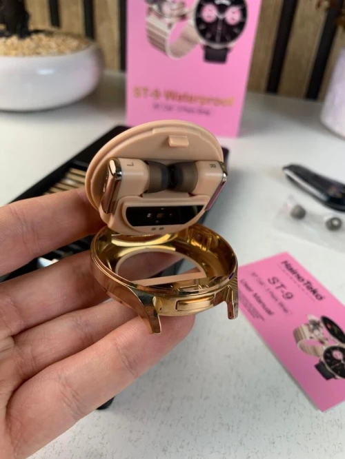 Smartwatch étanche Haino Teko ST-9 avec 3 paires de bracelets et écouteurs intégré ساعة ذكية أصلية